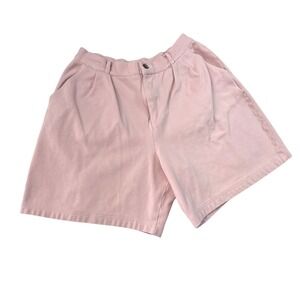 VTG Fitigues Women M/ US 8 High Rise Shorts Pastel Pink‎ Cotton Tennis Prep USA